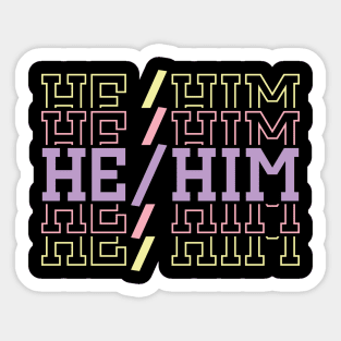 He/Him Sticker